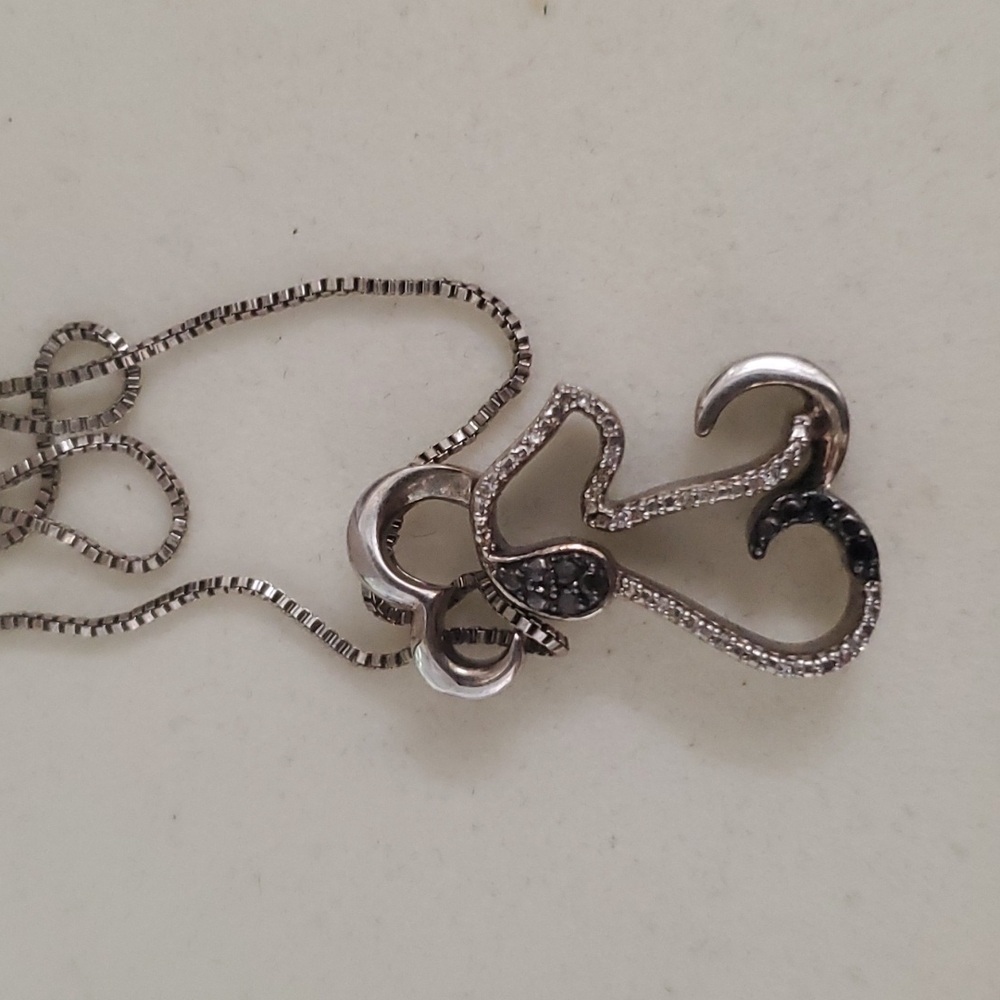 Dog black diamond necklace from Kay's